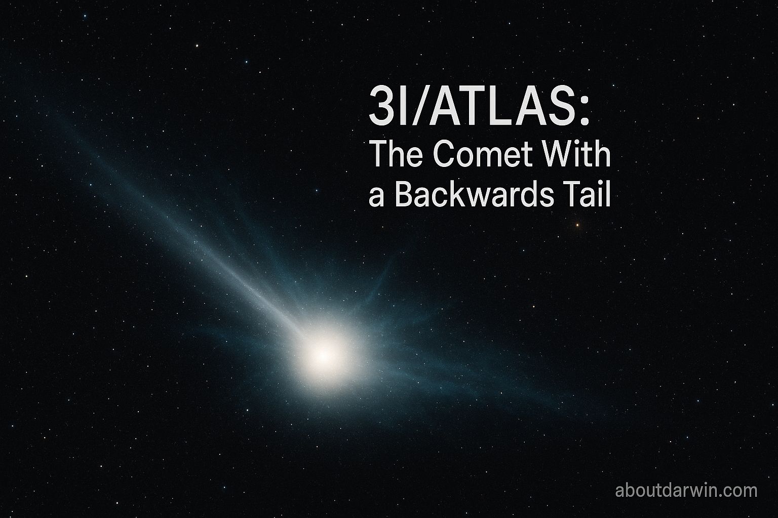 3I ATLAS Anti-Solar Tail Discovery