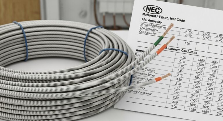 Aluminum Wire Ampacity Chart