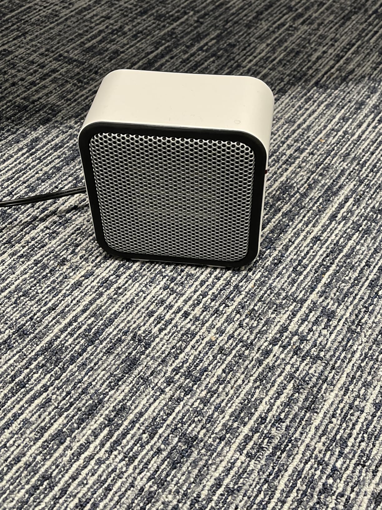 Amazon Basics Ceramic Portable Mini Space Heater for Office Desk, Indoor Use, Fast Heating, 500W, With Tip-Over Protection, Lightweight 1.4 lbs, Black, 5.87