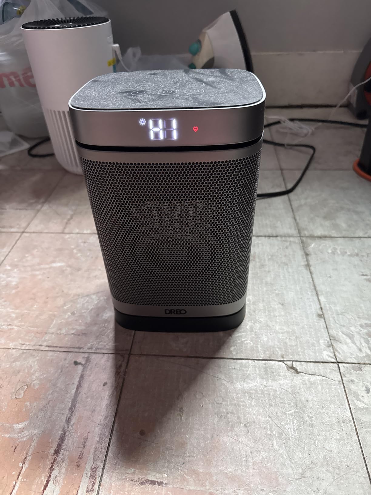 DREO Atom One Space Heater with Remote, 70°Oscillating Electric Heaters with Digital Thermostat, 1500W PTC Ceramic Heater, 12h Timer, Quiet Safety Heating, Portable Heater for Home Office customer photo 2