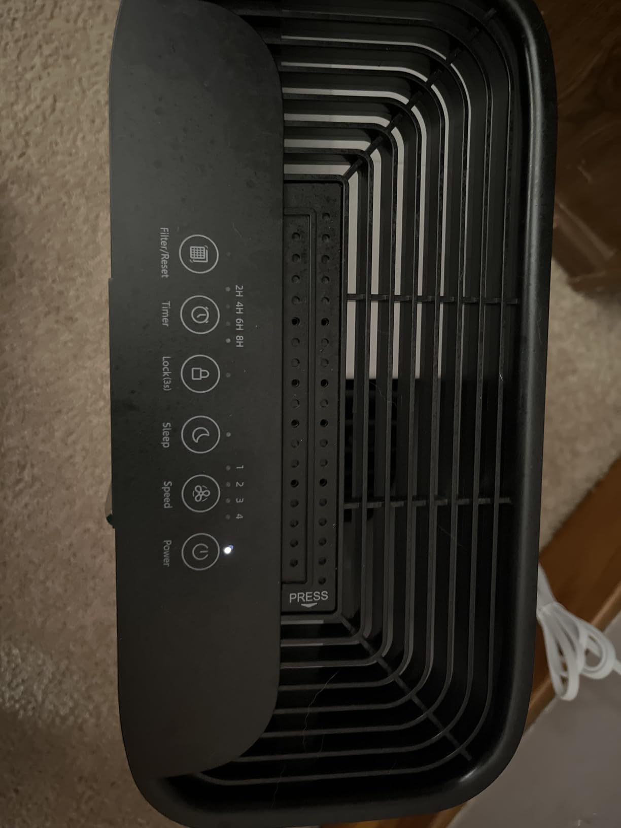 MOOKA Air Purifier for Home Bedroom Large Room 2200 Ft², HEPA Filter, White customer photo 2