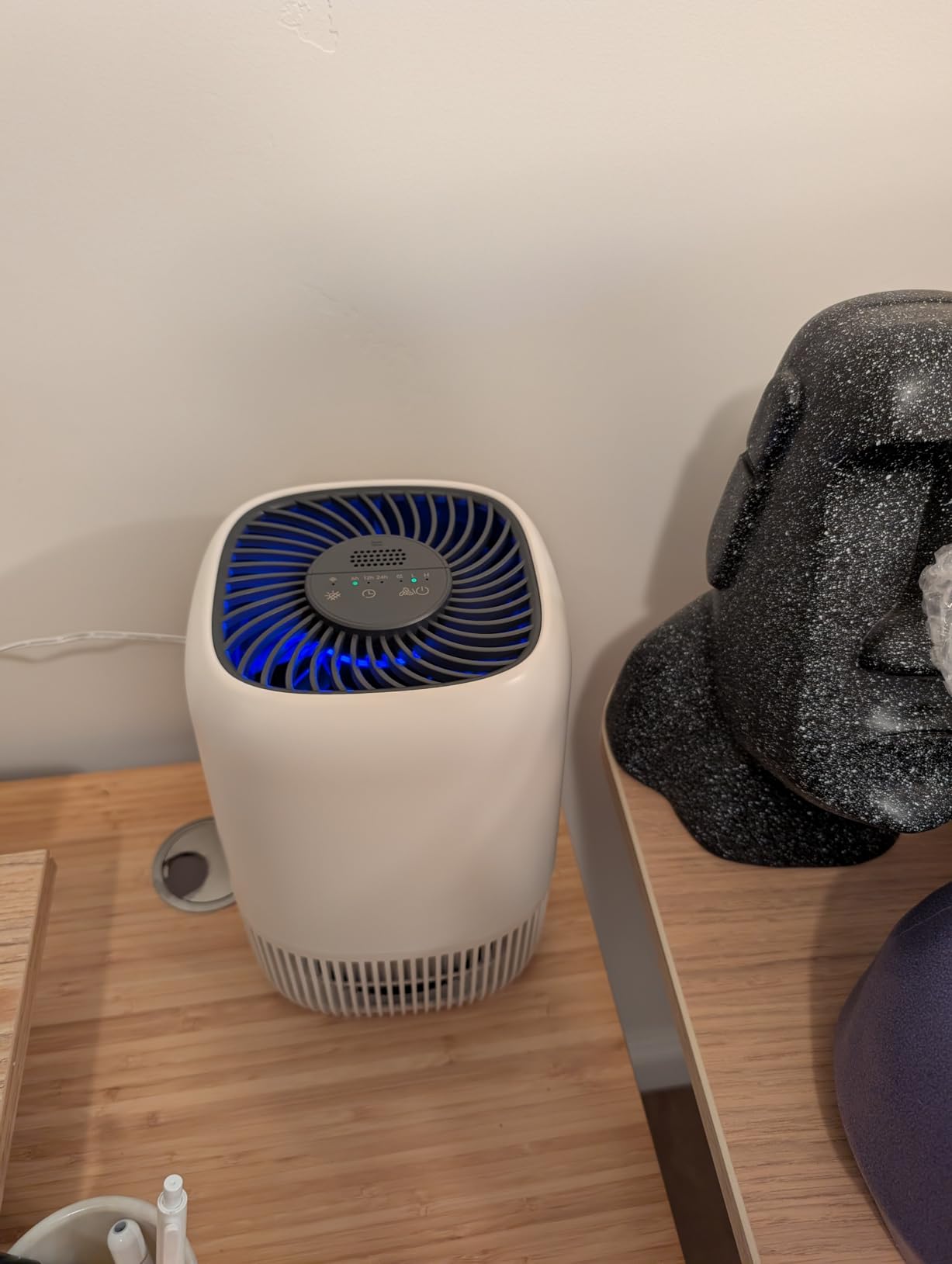 VOOPNU Air Purifiers for Home, High Efficiency Filter Up to 1076 Ft², White customer photo 2