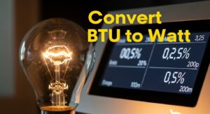 Convert BTU to Watt