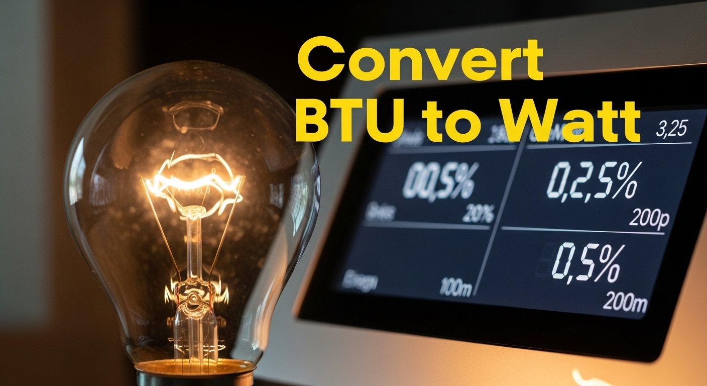 Convert BTU to Watt