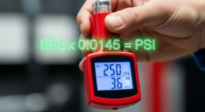 Convert hPa to Psi