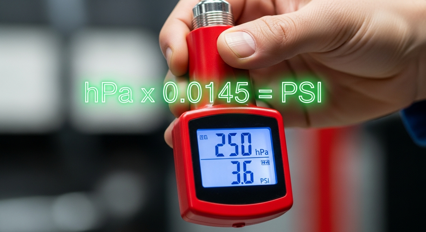 Convert hPa to Psi