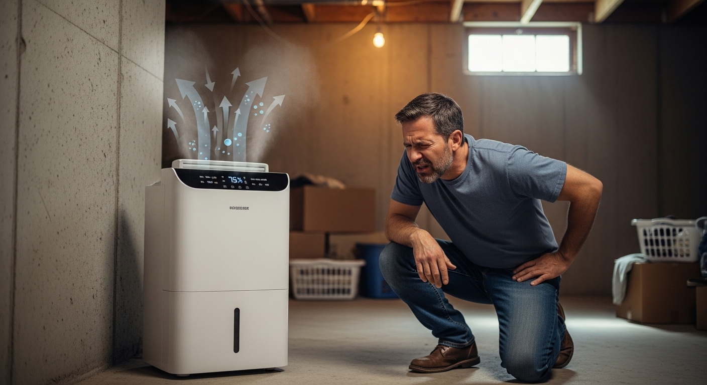 Dehumidifier Blowing Cold Air