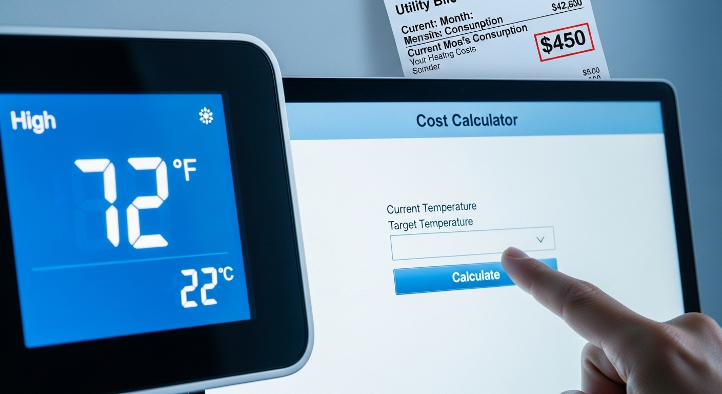Heating Cost Per Square Foot Calculator