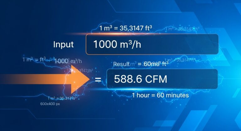 Meter Cube Per Hour To Cfm
