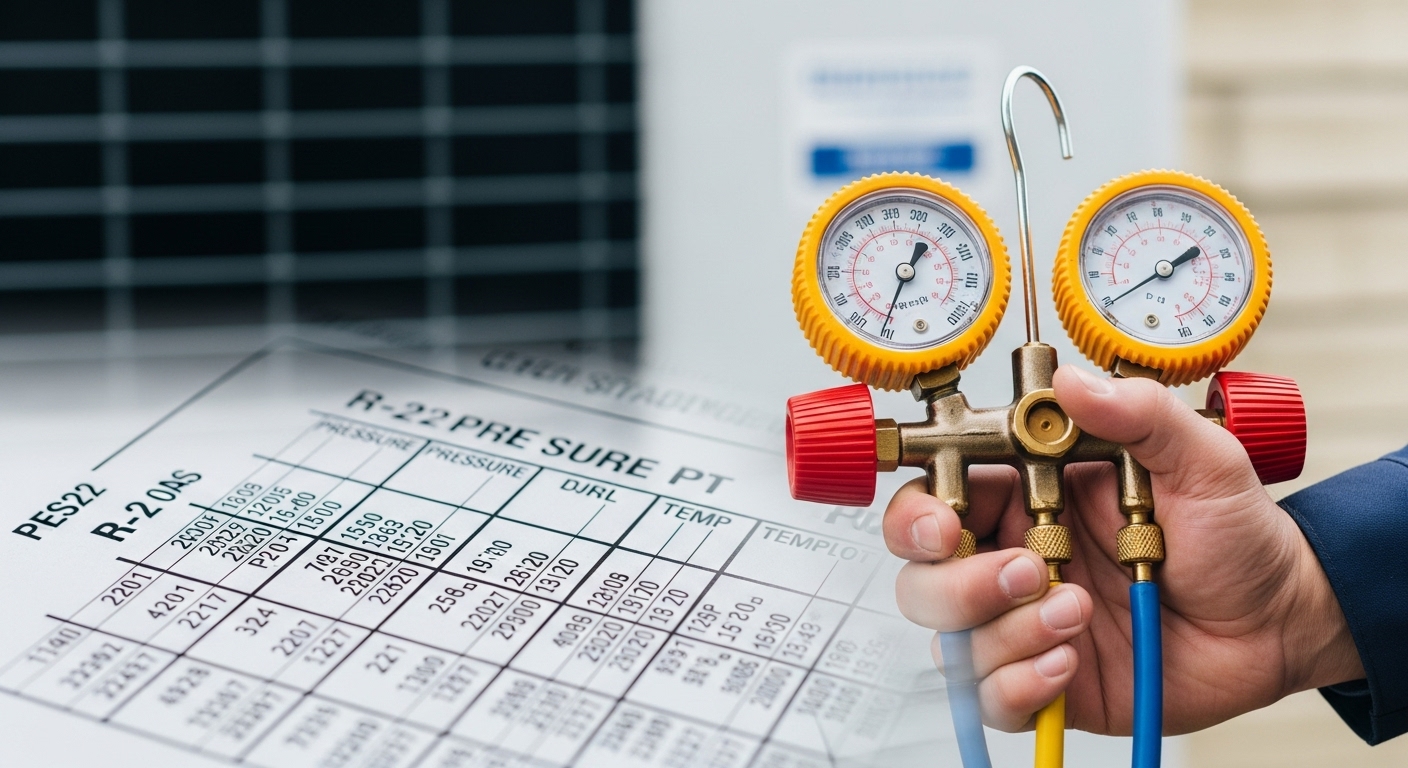 R22 PT Chart Pressure Temperature