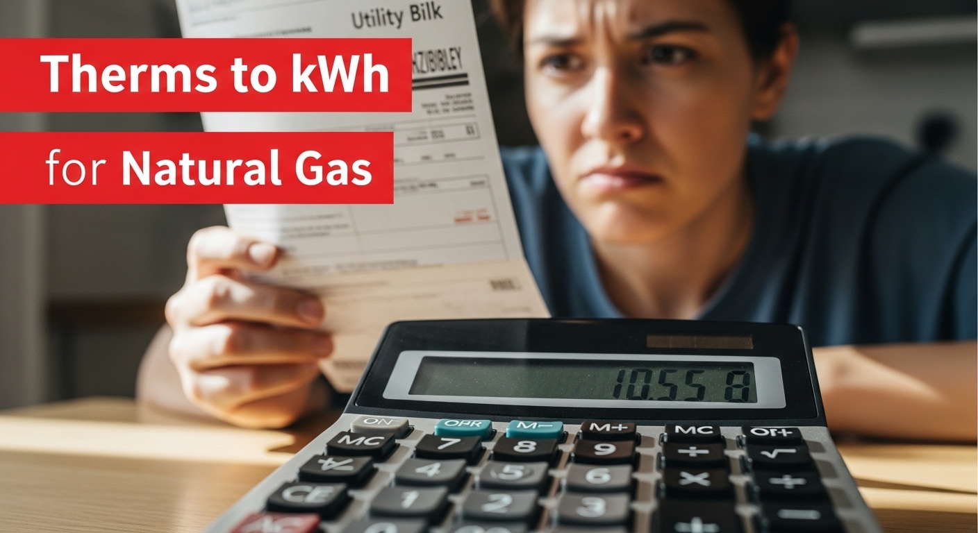 Therms to kWh for Natural Gas