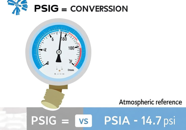 How to Convert PSIA to PSIG