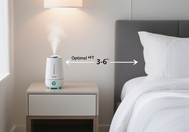 How Close Should A Humidifier Be To Your Bed