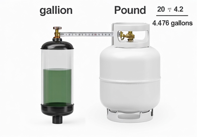 How Many Gallons Of Propane In A 20 Lb Tank