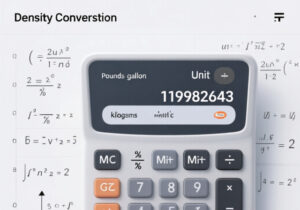 Lb/Gal to Kg/m³ Calculator