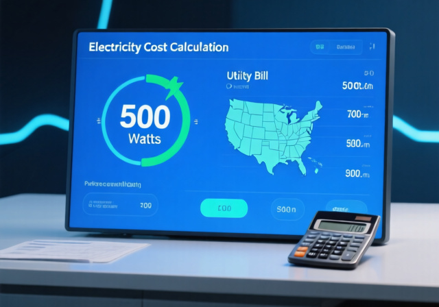 How Much Does 500 Watts Cost Per Hour