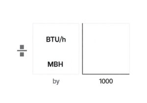 BTU/h to MBH Conversion