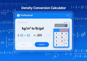 Kg/M³ to Lb/Gal Calculator