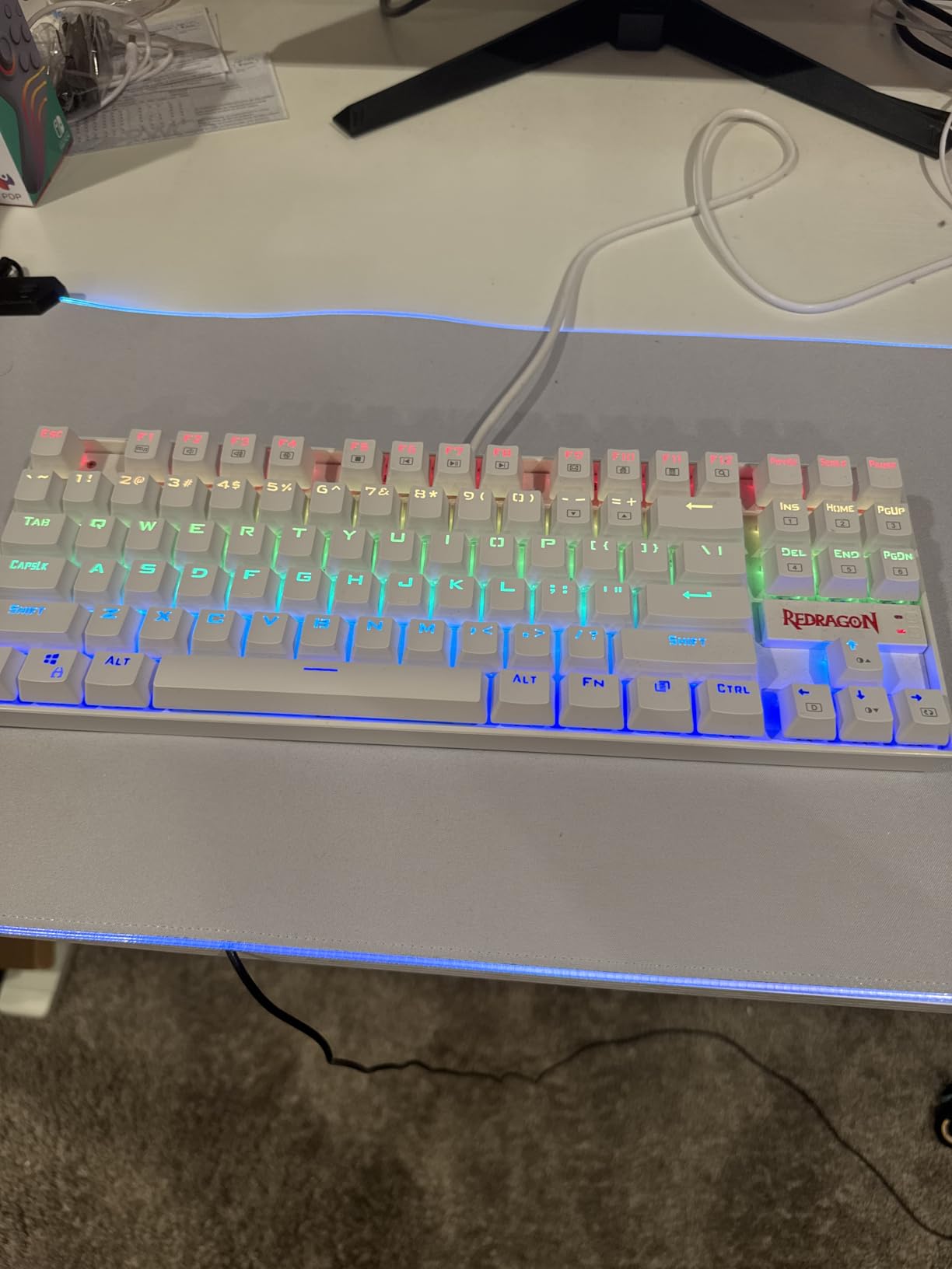 Redragon K552 Mechanical Gaming Keyboard, 87-Key Compact, LED Gaming Keyboard with Red Switches, Anti-Ghosting, Metal Frame for PC Gaming & Typing, Beginner-Friendly customer photo 1