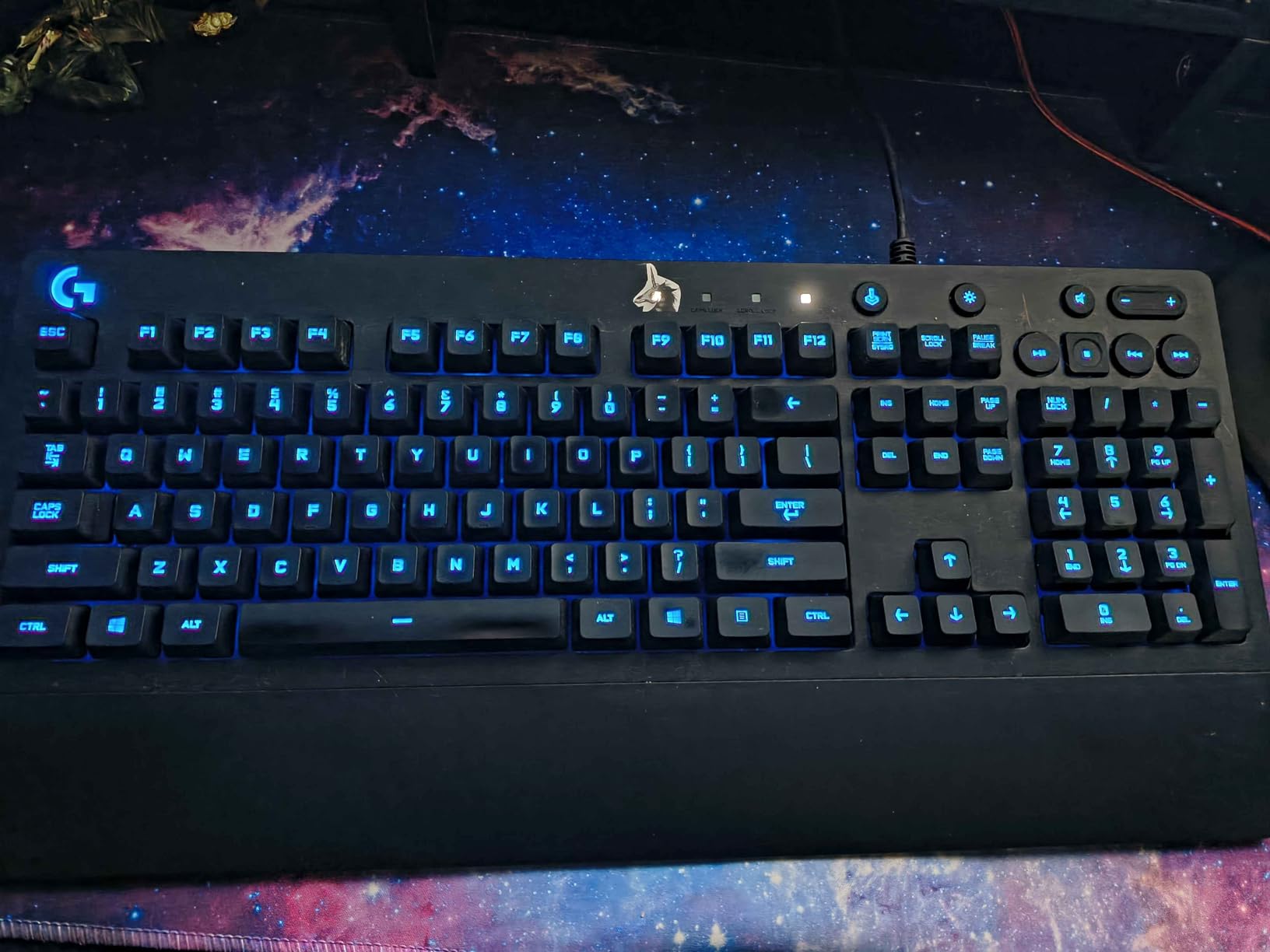 Logitech G213 Prodigy Gaming Keyboard - Wired RGB Backlit Keyboard with Mech-Dome Keys, Palm Rest, Adjustable Feet, Media Controls, USB customer photo 2