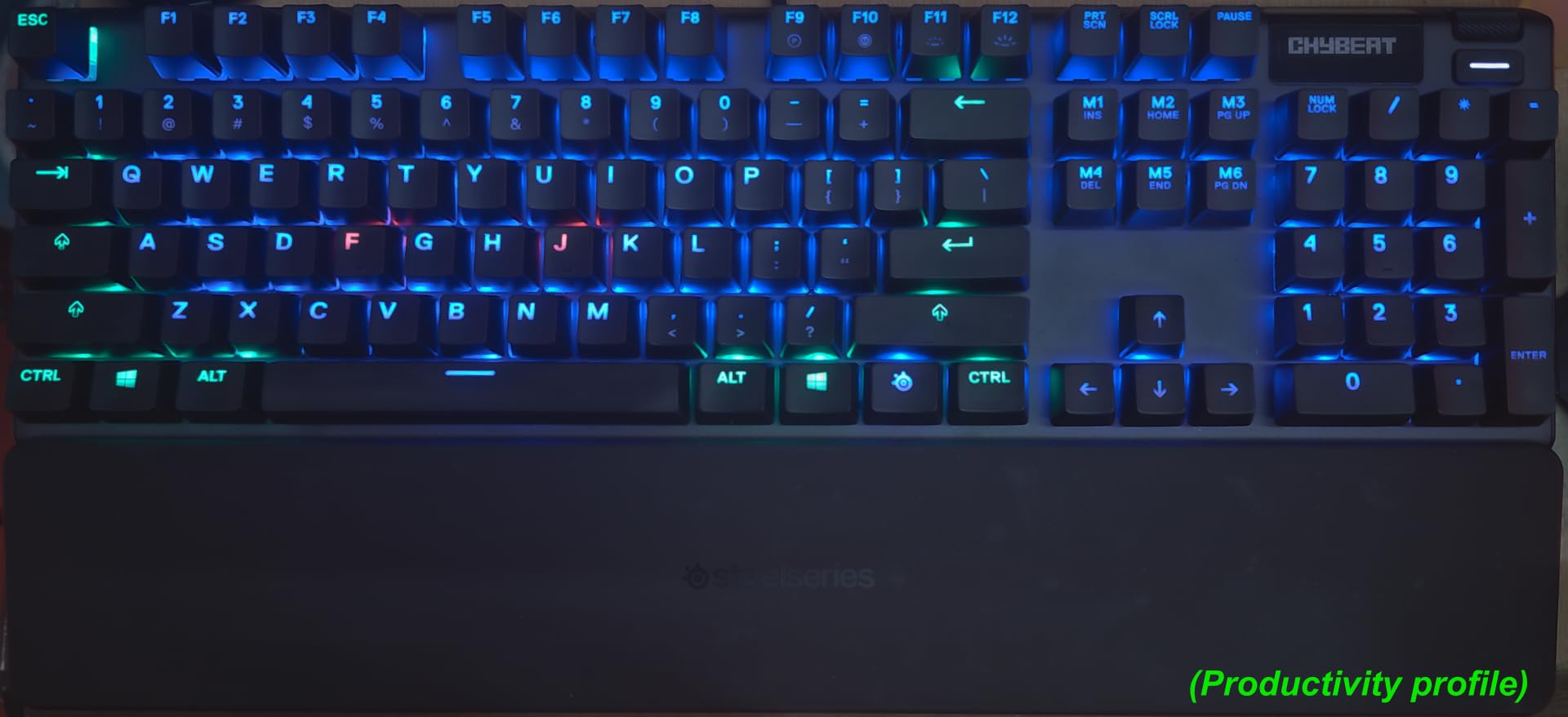 SteelSeries Apex 3 RGB Gaming Keyboard - 10-Zone RGB Illumination - IP32 Water Resistant - Premium Magnetic Wrist Rest (Whisper Quiet Gaming Switch) customer photo 2