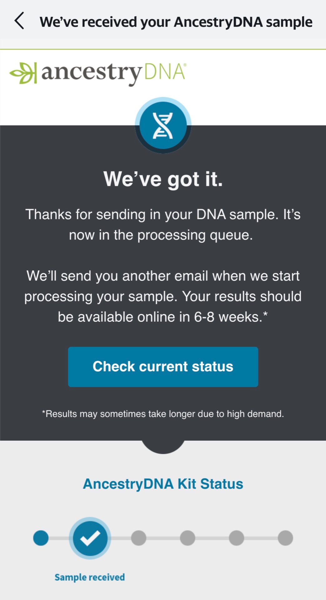 AncestryDNA Genetic Test Kit + 3-Month Ancestry World Explorer Membership: Personalized Genetic Results, DNA Ethnicity Test, Family History, Complete DNA Test, 3600+ Regions and Journeys customer photo 1