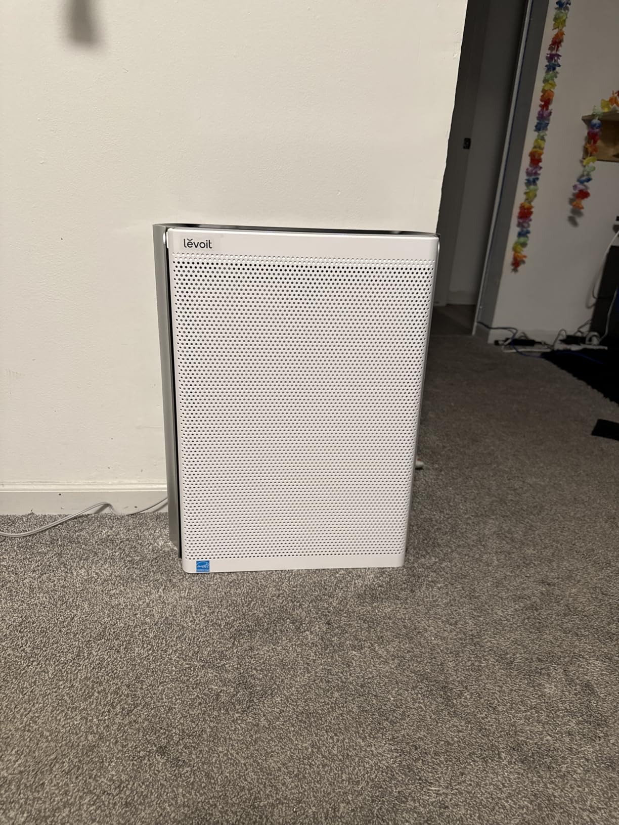 LEVOIT Air Purifiers for Home Large Room Up to 2933 Ft² With HEPA Sleep Mode, AHAM VERIFIDE, Smart WIFI, PM2.5 Monitor, 3-in-1 Filter For Smoke, Pet Allergies, Dust, Alexa Control, Core 600S-P, White customer photo 1