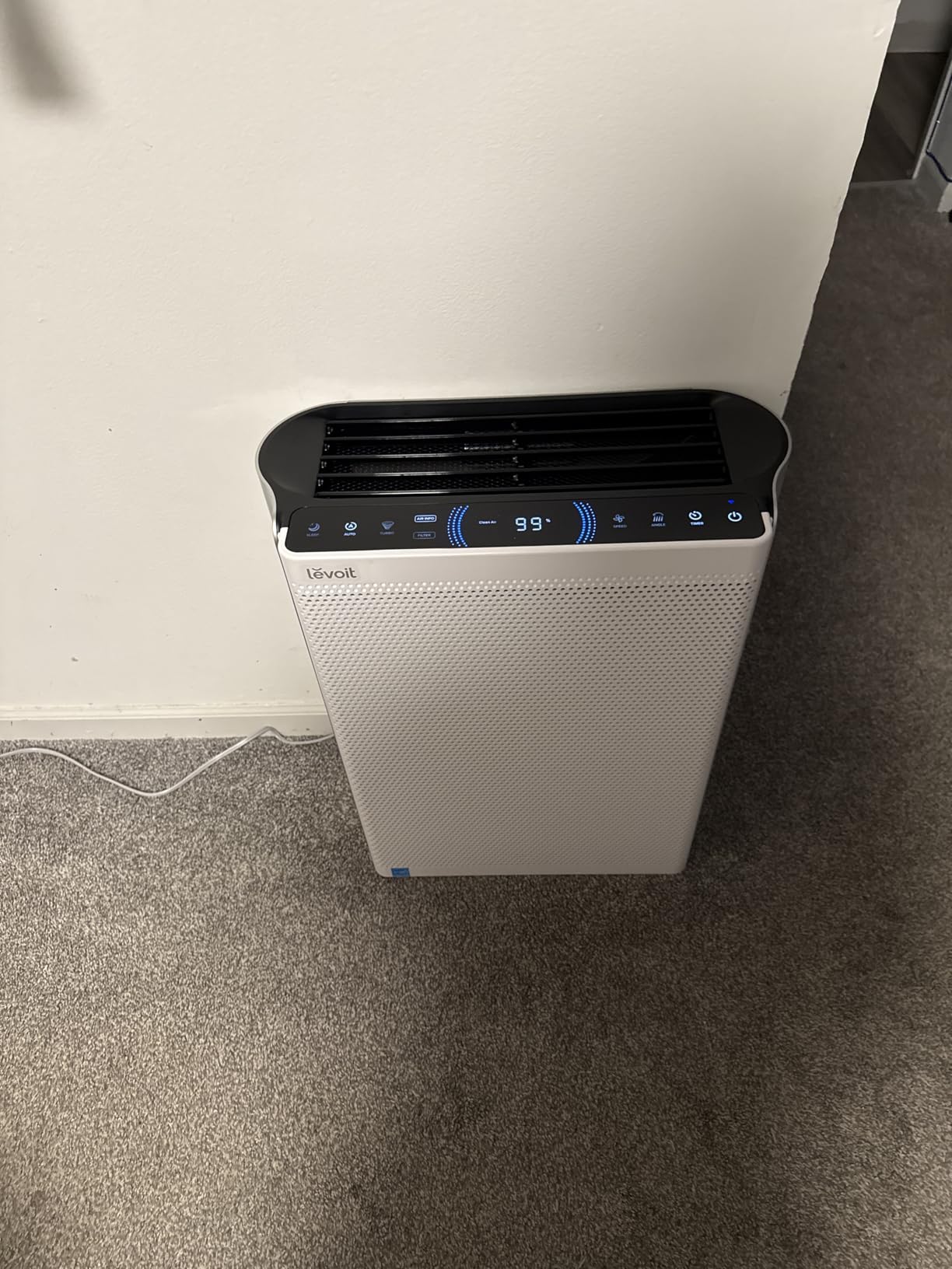 LEVOIT Air Purifiers for Home Large Room Up to 2933 Ft² With HEPA Sleep Mode, AHAM VERIFIDE, Smart WIFI, PM2.5 Monitor, 3-in-1 Filter For Smoke, Pet Allergies, Dust, Alexa Control, Core 600S-P, White customer photo 2