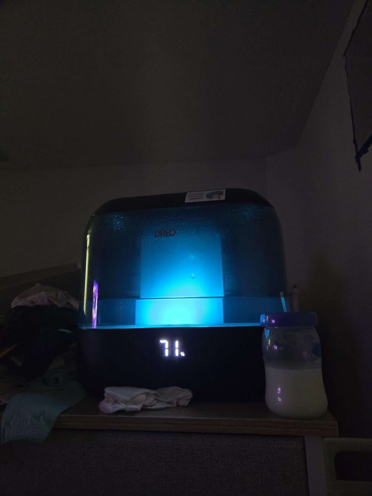 Dreo Smart Humidifiers for Bedroom, Top Fill 4L Supersized Humidifier Large Room with 28 dB, 36H Runtime, Touch/APP/Voice Control, Nightlight, Cool Mist Humidifiers for Baby, Plants, Indoor, Black customer photo 2