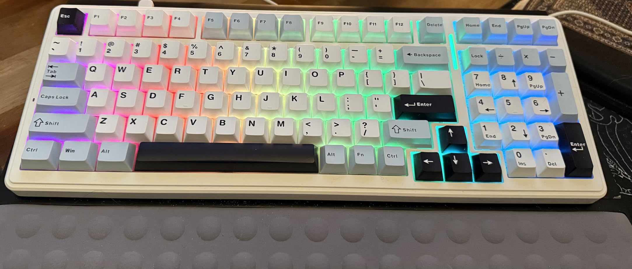 AULA F99 Wireless Mechanical Keyboard, Tri-Mode BT5.0/2.4GHz/USB-C Hot Swappable Custom Keyboard, Pre-lubed Linear Switches, RGB Backlit Computer Gaming Keyboards customer photo 2