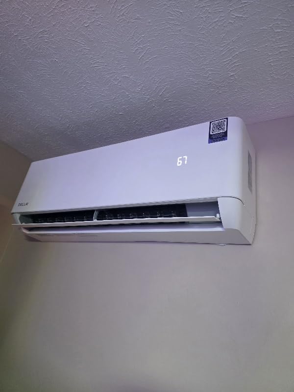 DELLA Optima Series 9,000 BTU Mini Split AC, Hyper Heat Down to -13°F, Up to 400 Sq. Ft, 24 SEER2 115V, Energy Star, WiFi & Alexa, Inverter AC with 0.75 Ton Pre-Charged Heat Pump & 16.4ft Kit customer photo 2