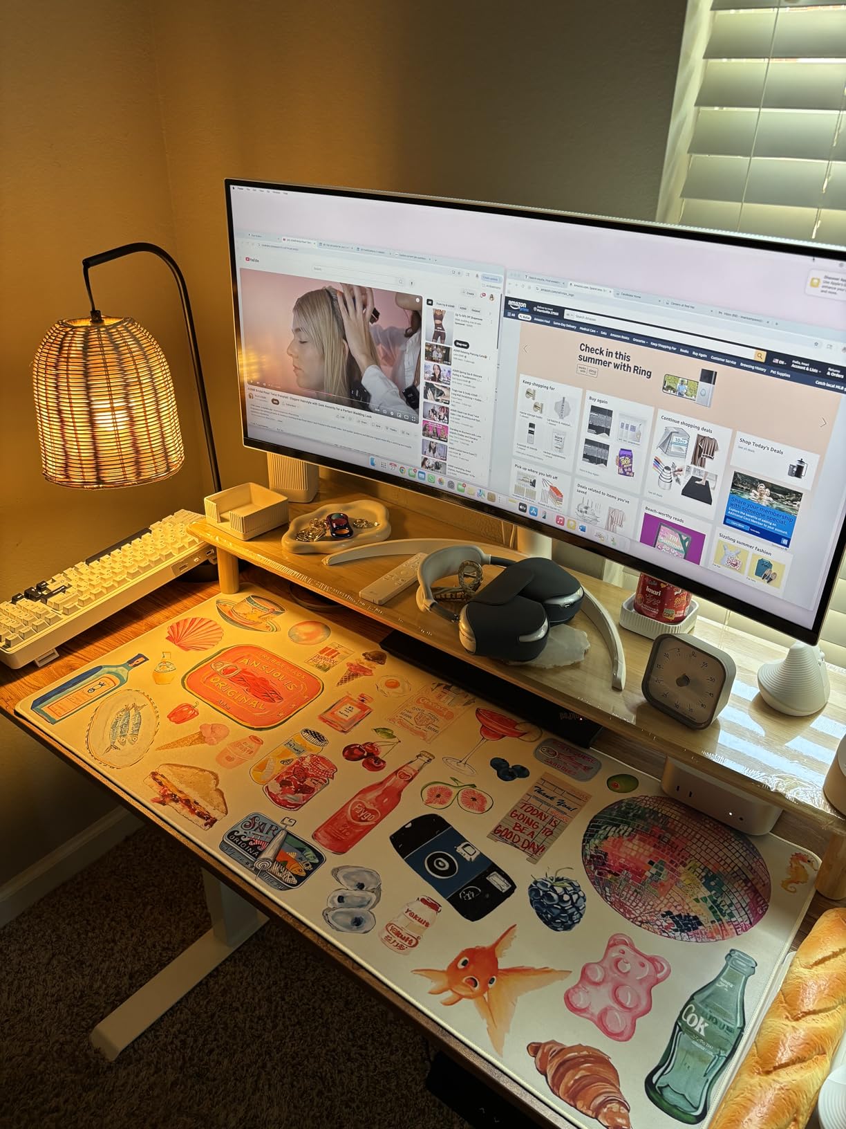 LG 34SR60QC-W 34-inch QHD (3440x1440) Curved Smart Monitor with Streaming, UltraWide Screen, webOS, HDR10, 100Hz, Built-in Speaker, AirPlay2, Screen Share, Bluetooth, ThinQ App, White customer photo 2