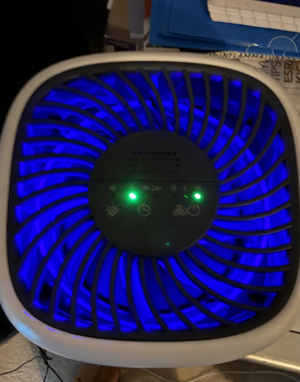 Air Purifiers for Home with High Efficiency Filter Up to 1076 Ft² for Pet Hair, Odors, Pollen, Smoke, Compact Air Cleaner with 3 Speeds, Timer, Aroma Quiet 360°Intake Filter, White customer photo 2