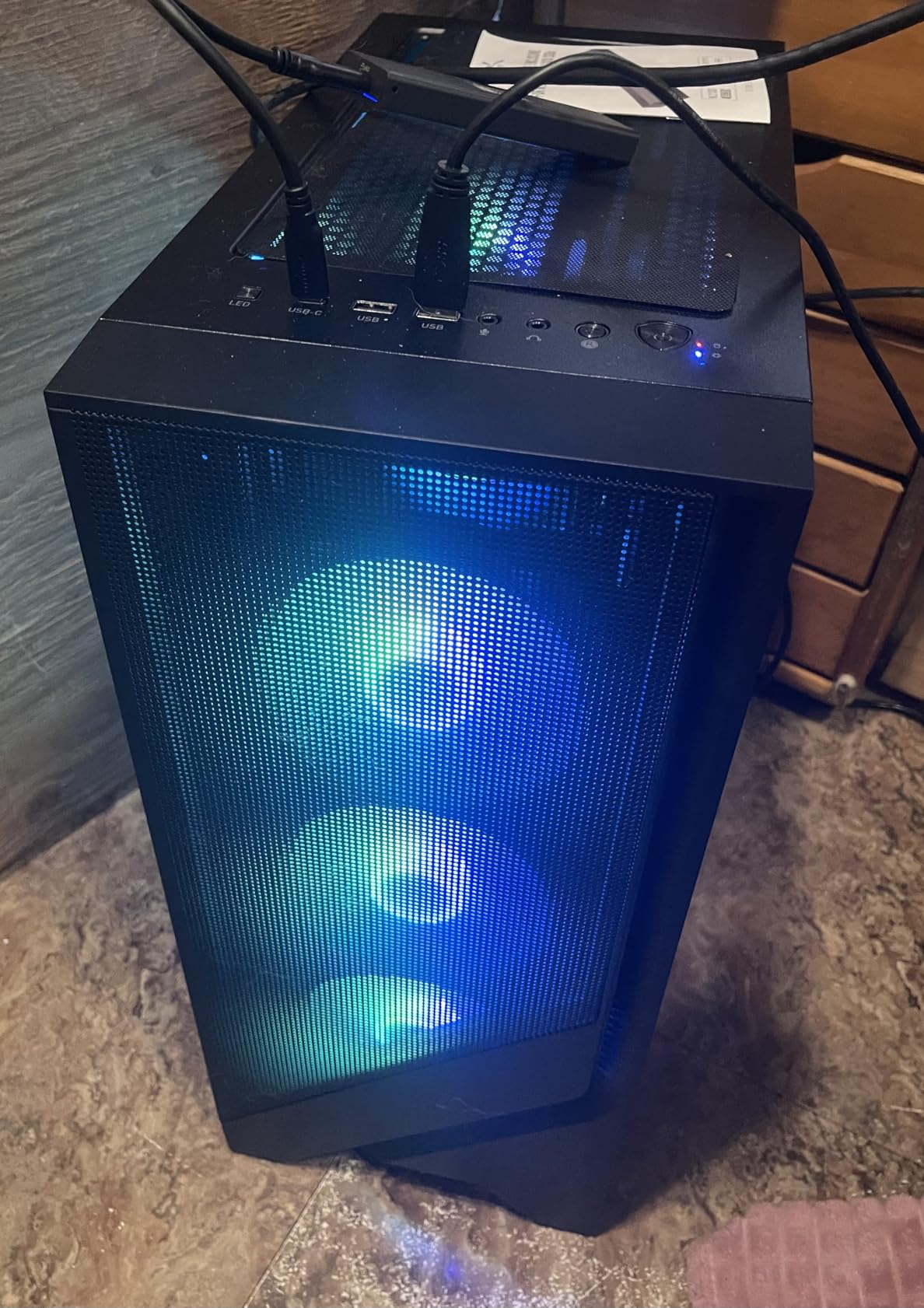 msi Codex Z2 Gaming Desktop: AMD R7-8700F, GeForce RTX 5070, 32GB DDR5, 2TB m.2 NVMe SSD, USB Type-C, VR-Ready, Windows 11 Home : A8NVP-436US customer photo 2