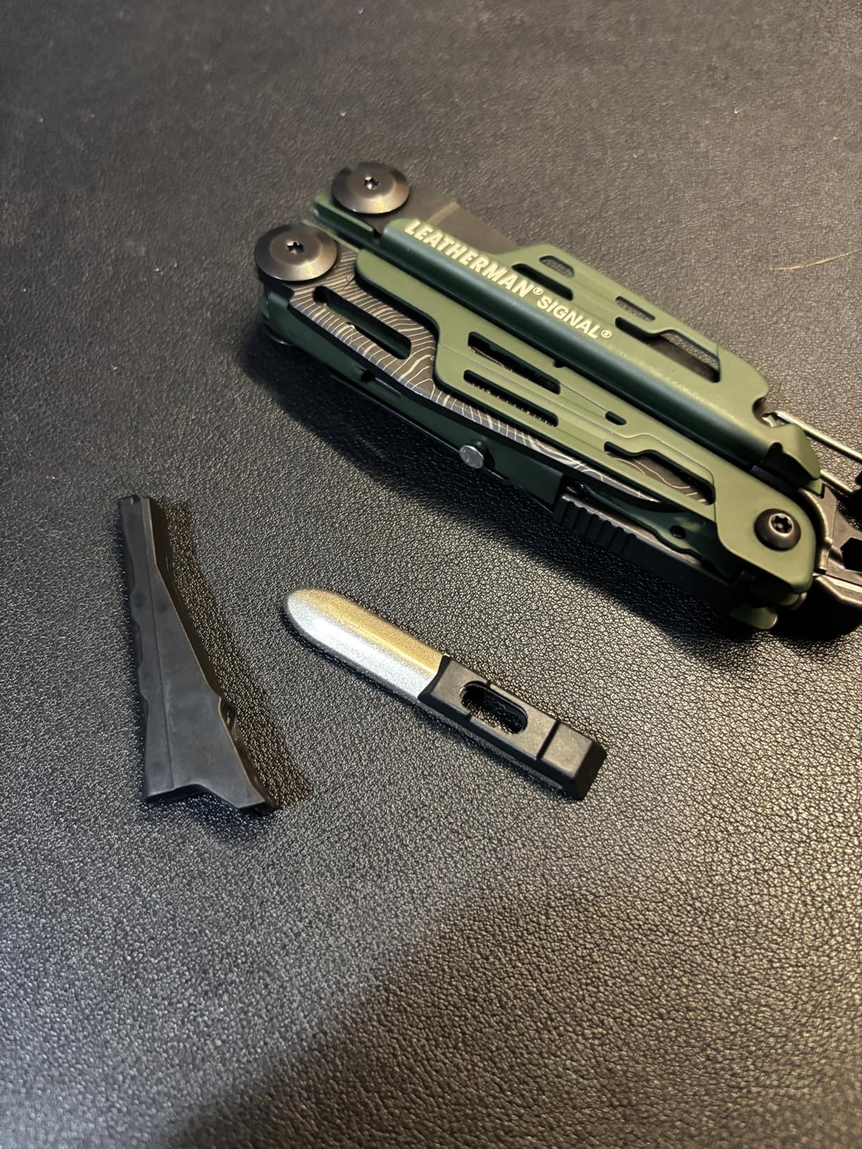 LEATHERMAN Signal 19-in-1 Multi-Tool, Topographical Print | Ferrocerium Fire Starter, Emergency Whistle & Diamond Sharpener, Camping & Survival, Topo Print Design, Made in USA customer photo 1