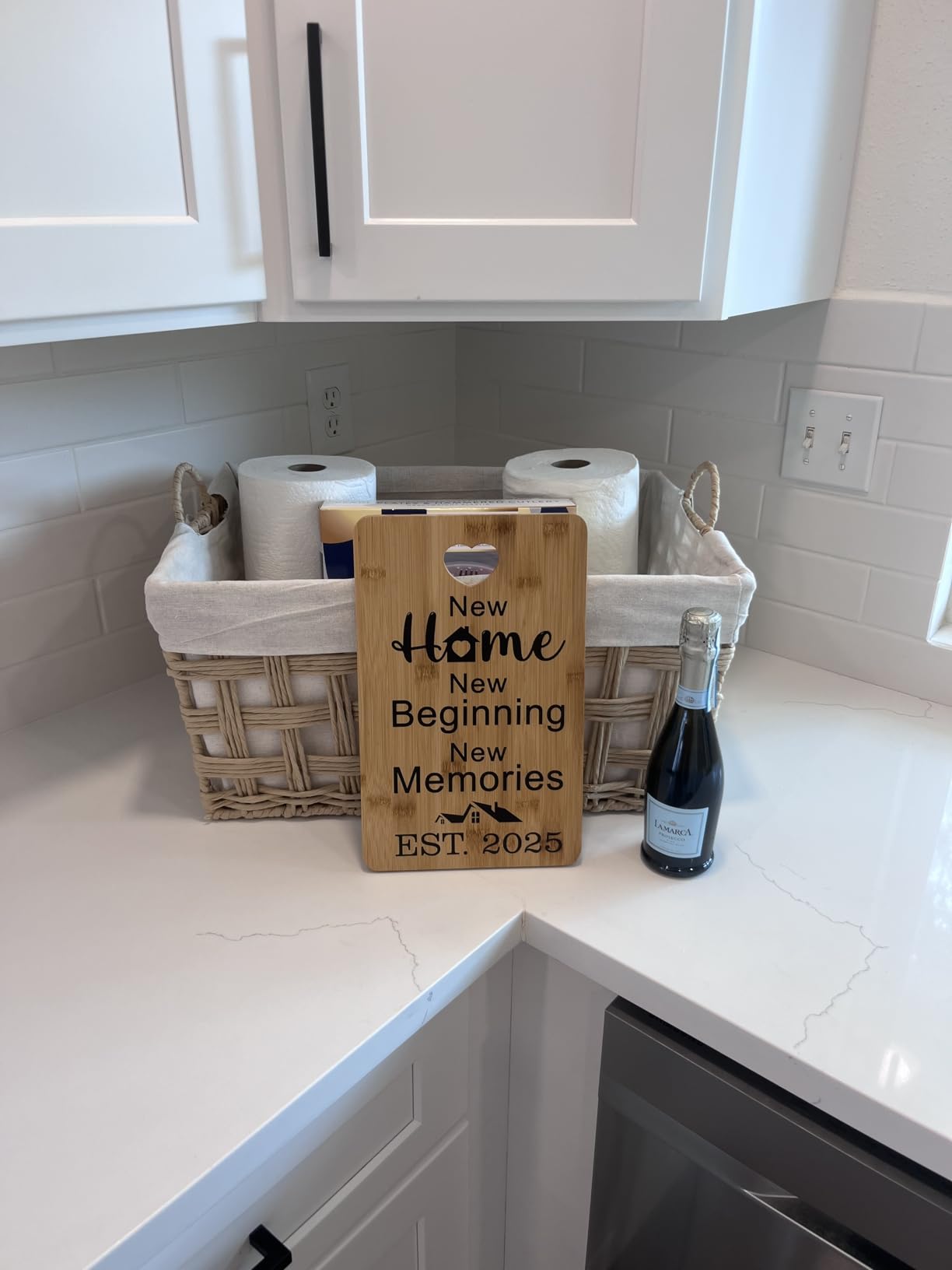 MY-ALVVAYS House Warming Gifts New Home, Perfect House Warming Gifts, New Home Gift Idea for Women Men Homeowner, New Apartment Essentials, New Home New Adventure New Memories 2026 Cutting Board customer photo 2