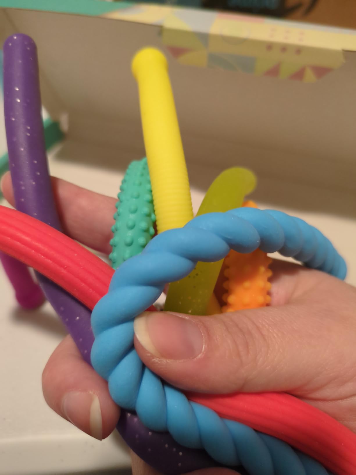 Sensory Autism Toys for Kids - Textured Stretchy Fidget Toys for Stress - Sensory Toys Special Needs for Autistic Toddlers Boys Girls Stocking Stuffers Gifts, Treasure Prizes Classroom - 8 Pack customer photo 2