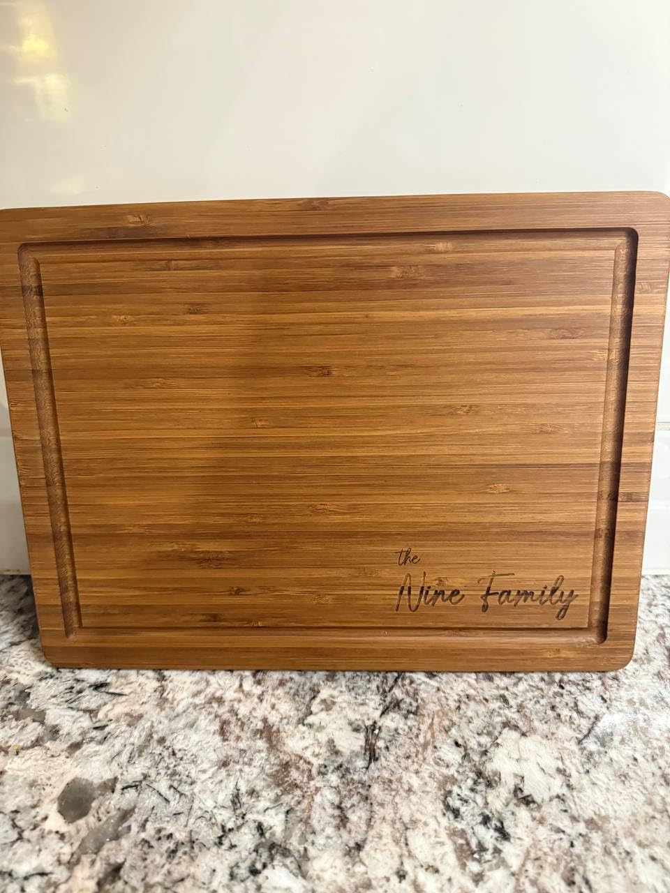Personalized Cutting Board, Custom Bamboo Engraved Charcuterie Boards - Best Present for Wedding, Bridal Shower, Engagement, Anniversary, Housewarming, Gift Idea for Couples Bride, Parent, Family customer photo 1