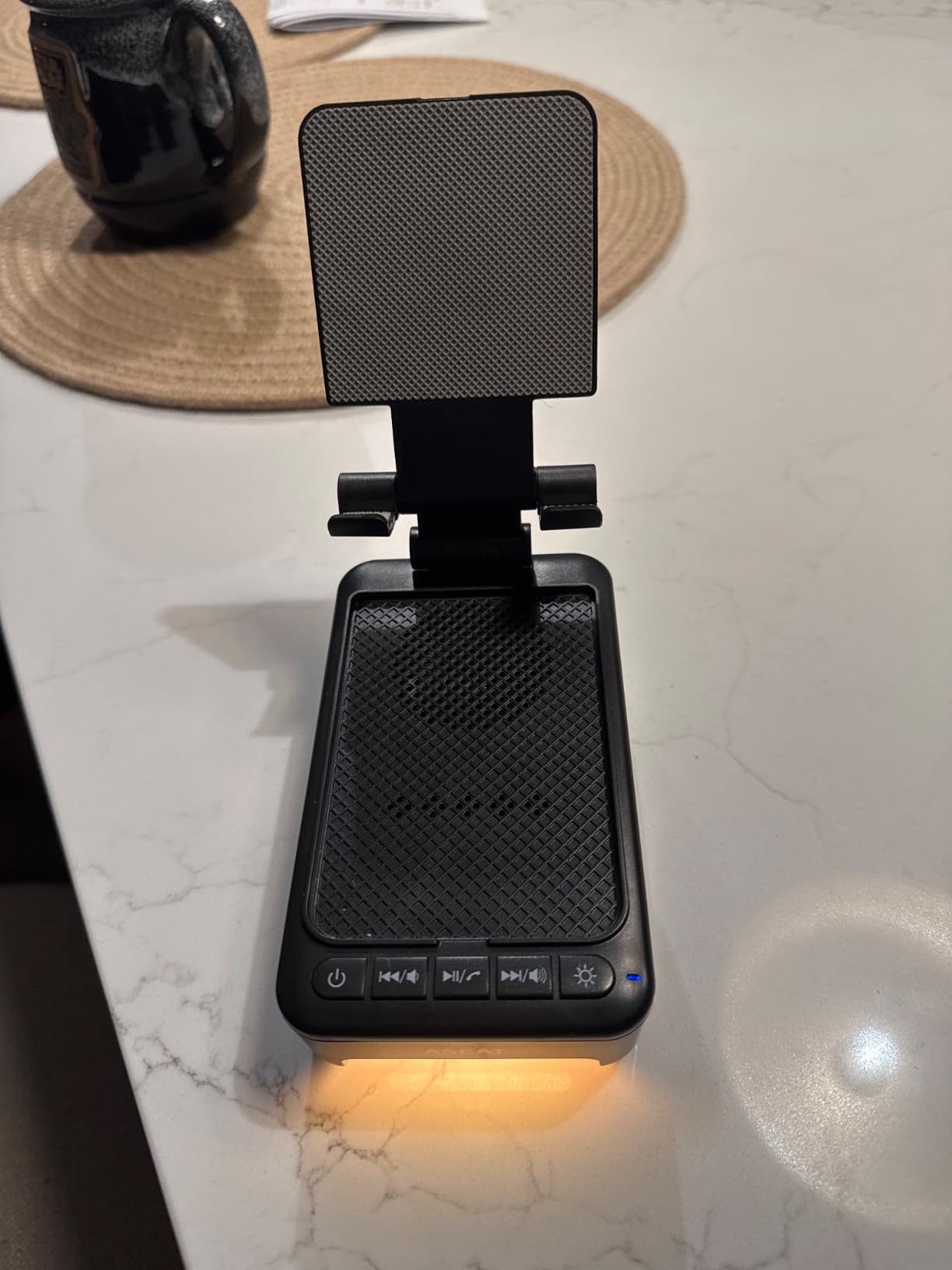 Gifts for Men Him, Cell Phone Stand with Bluetooth Speaker&Led Color Changing Light, Unique Gifts for Women Dad Her Husband, Cool Tech Gadget Wireless Speaker, Birthday Gifts for Men, Ideal Gifts customer photo 2