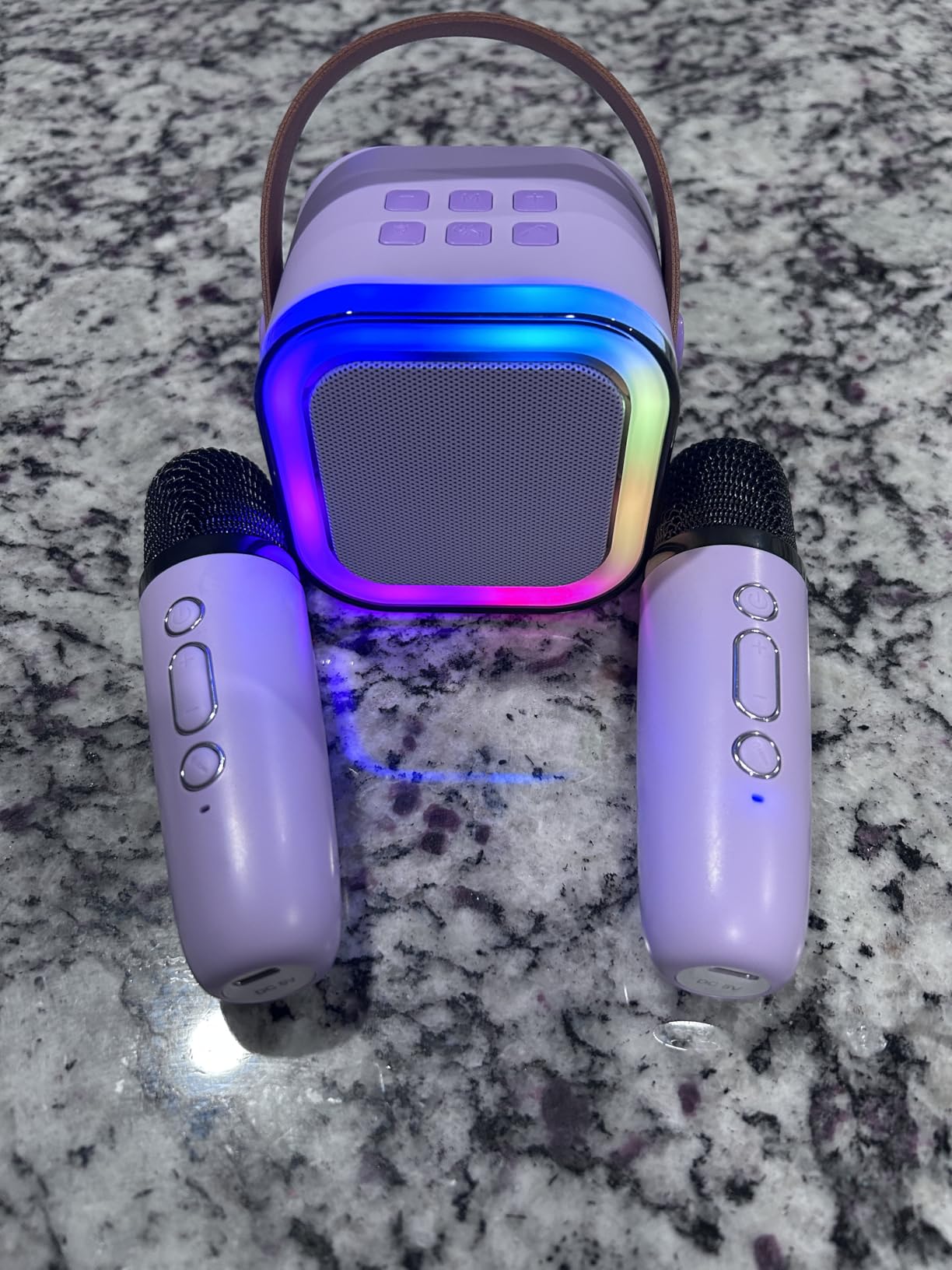 IROO Mini Karaoke Machine for Kids, Birthday Gifts Toys for Girls Ages 3-12 customer photo 1