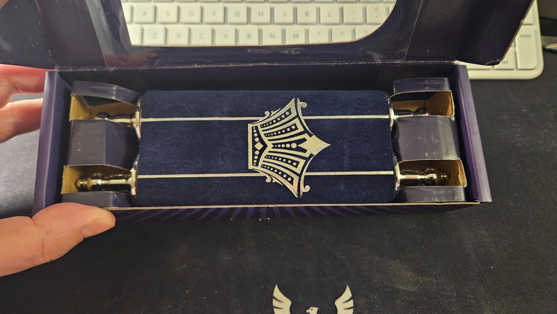 Zion Judaica Complete Mini Sefer Torah Scroll with Vowels and Trop 8