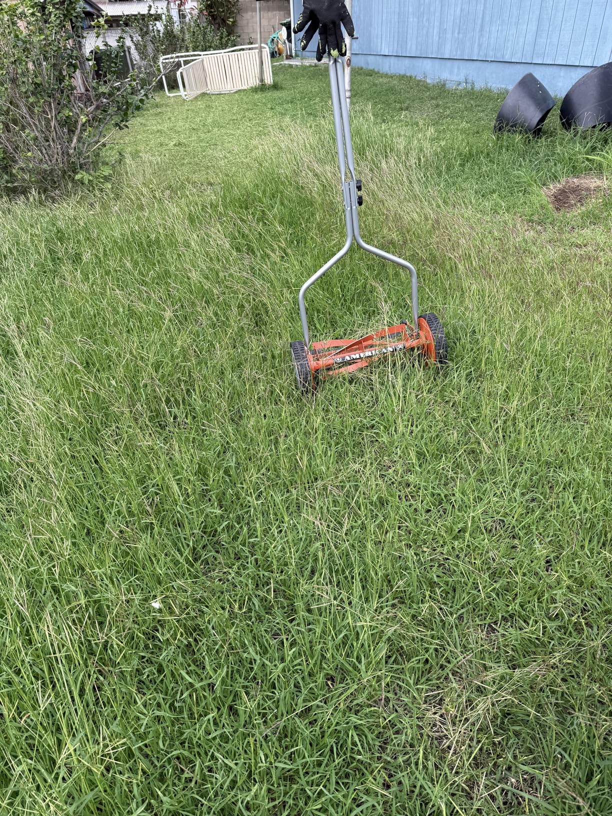 American Lawn Mower Company 1204-14 14-Inch 4-Blade Push Reel Lawn Mower, Red customer photo 1
