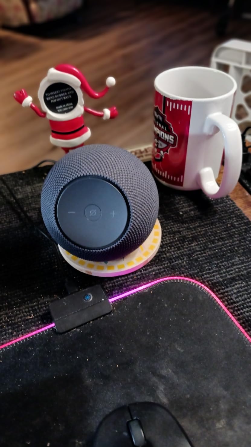 Amazon Echo Dot Max (newest model), Alexa speaker with room-filling sound and nearly 3x bass, Great for living rooms and medium-sized spaces, Designed for Alexa+, Graphite customer photo 2