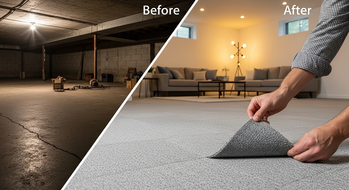 Best Carpet Tiles for Basements