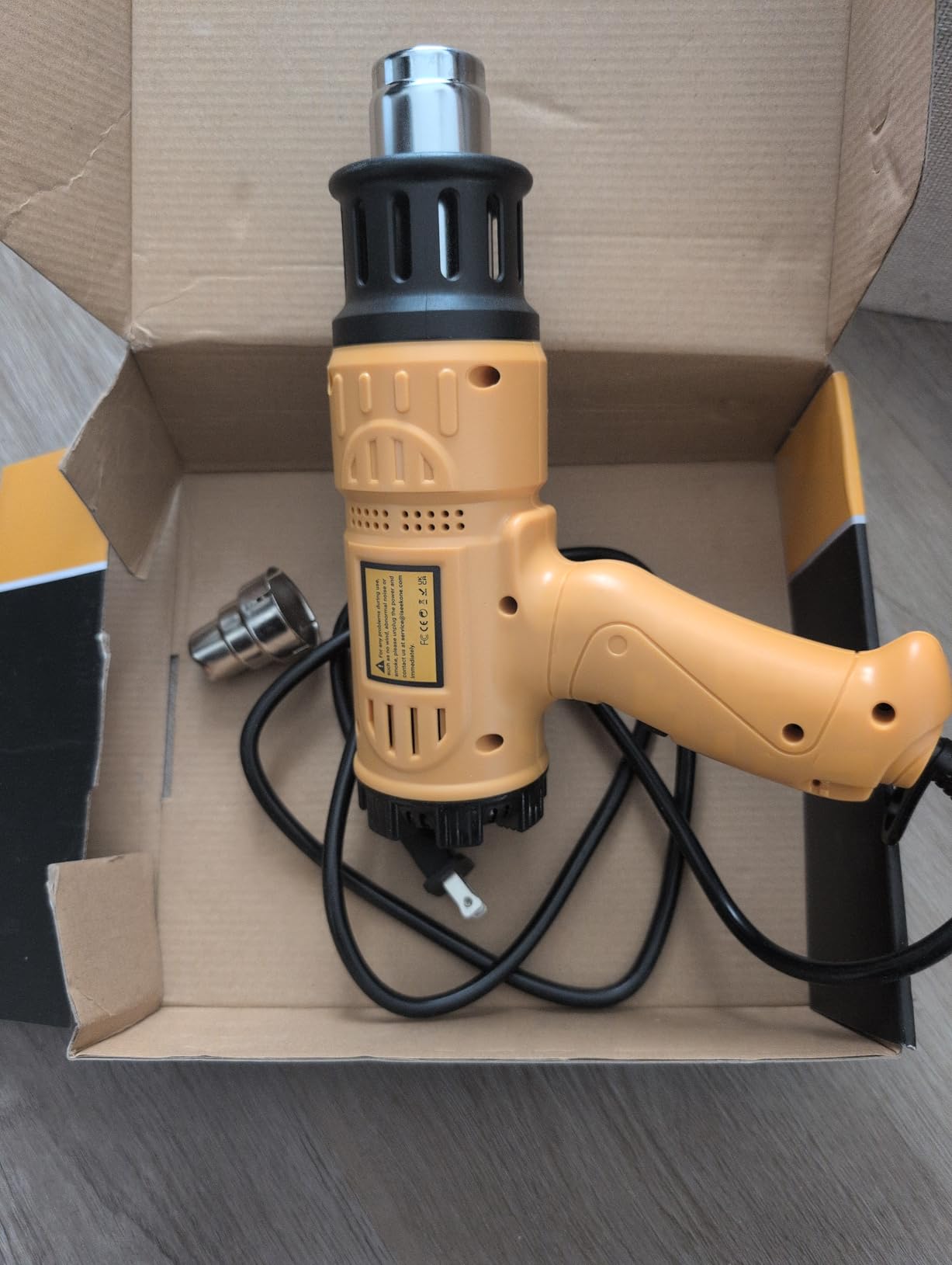 SEEKONE 1800W Heat Gun Variable Temp 122℉-1202℉ for Crafts, Shrink Wrap customer photo 1