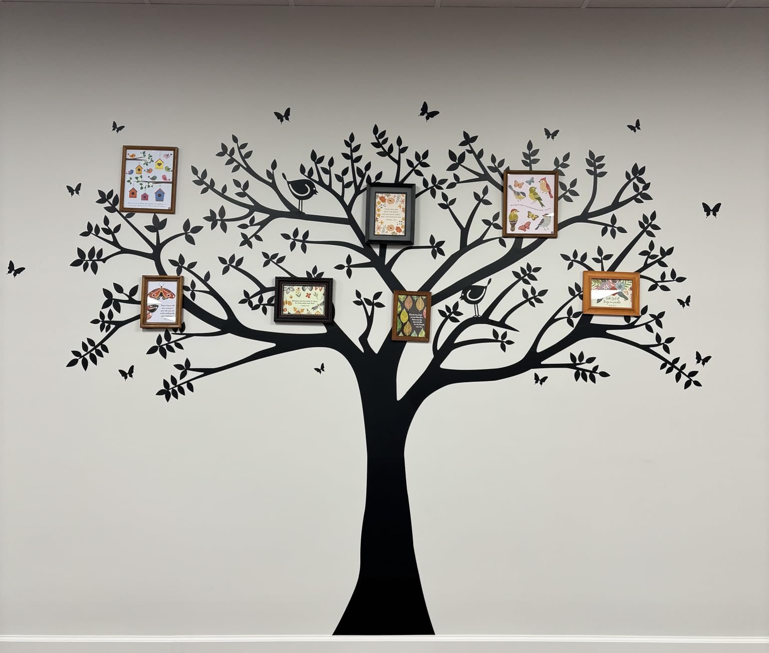 Grant Family Photo Frame Tree Wall Decals Family Tree Decal Living Room Home Decor (108
