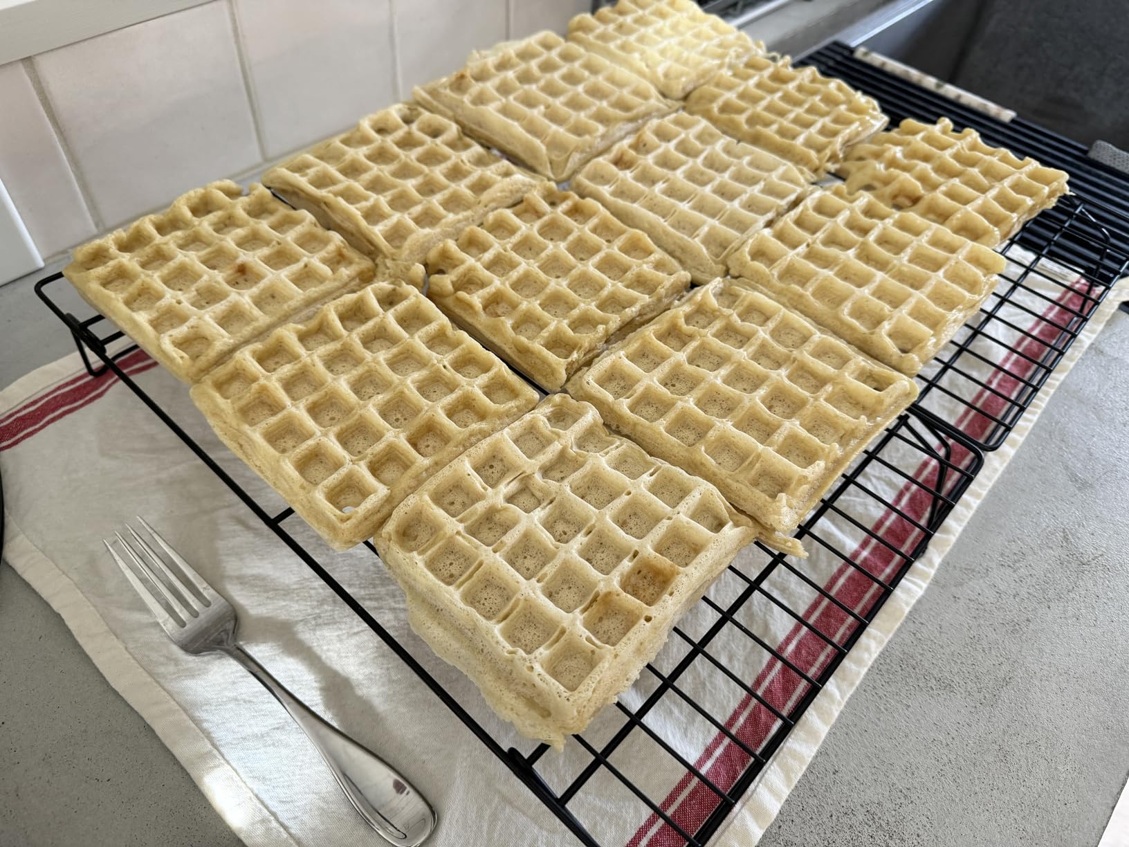 KRUPS 4-Slice Belgian Waffle Maker: Stainless Steel, 5 Browning Levels, Audible Ready Beep, Removable Plates, 1200W, Silver/Black, Large Waffle Maker Family Size customer photo 1