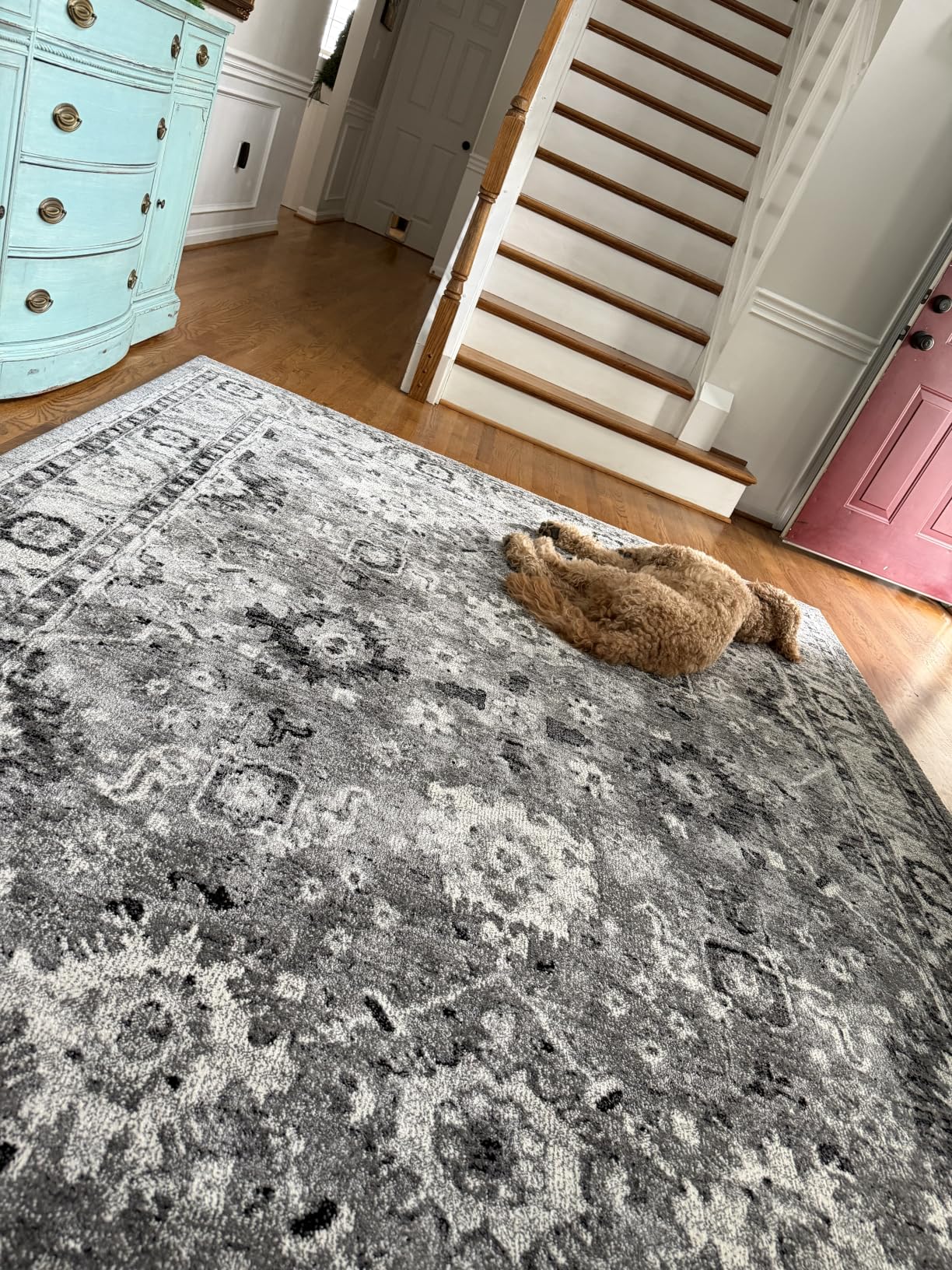 SAFAVIEH Area Rug 8x10 - Vintage Hamadan Collection - Large - Taupe, Traditional Persian Design, Non-Shedding & Easy to Clean, Ideal for Living Room, Bedroom, Dining Space (VTH214T) customer photo 2