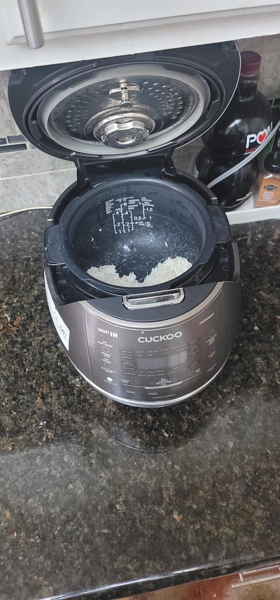 CUCKOO High Pressure Rice Cooker 6-Cup Uncooked / 12-Cup Cooked with Induction Heating Technology, Versatile Rice Maker with 13 Menu Options and Steam Plate, Voice Guide, Dark Gray (CRP-DHSR0609FD) customer photo 1