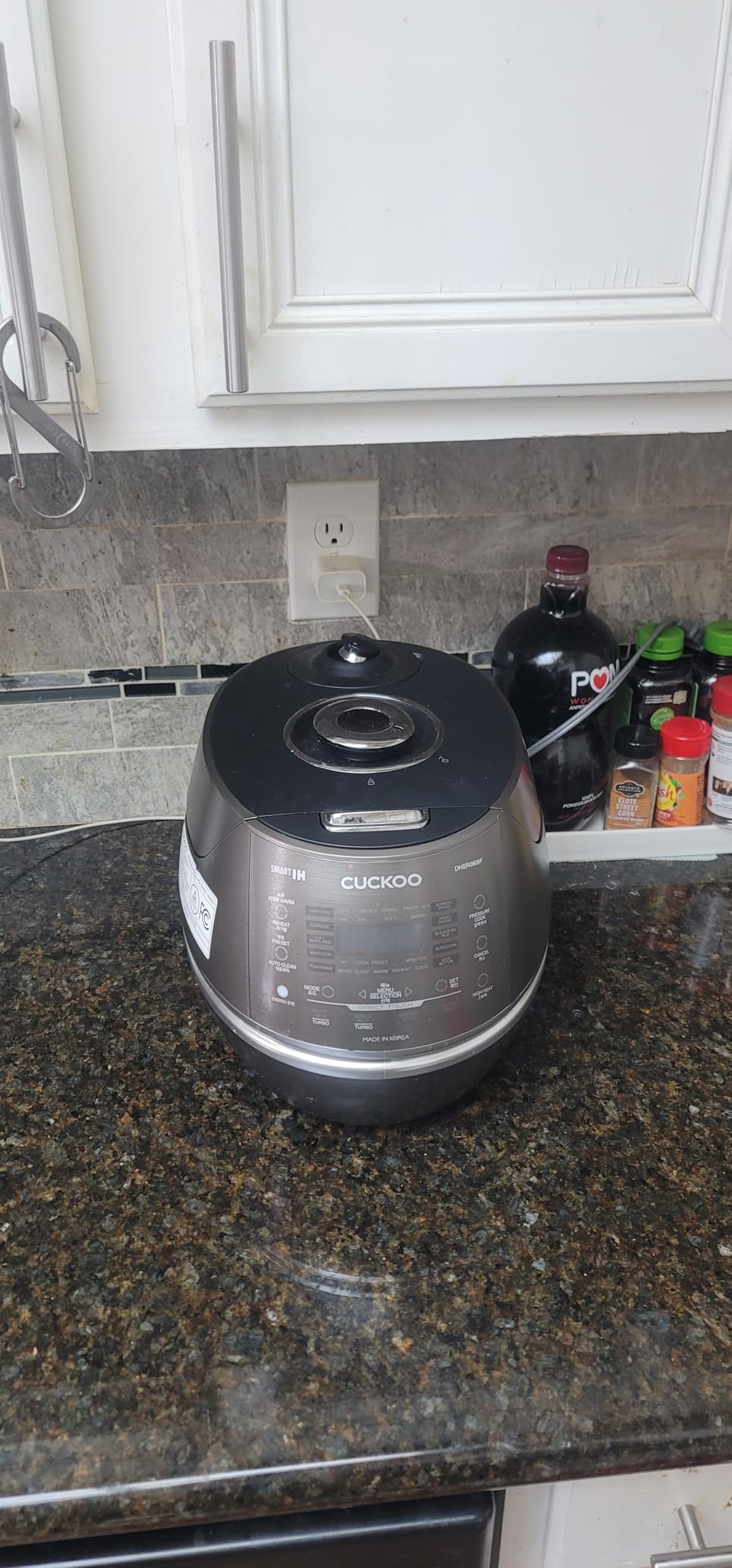 CUCKOO High Pressure Rice Cooker 6-Cup Uncooked / 12-Cup Cooked with Induction Heating Technology, Versatile Rice Maker with 13 Menu Options and Steam Plate, Voice Guide, Dark Gray (CRP-DHSR0609FD) customer photo 2